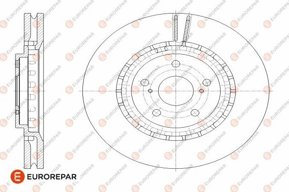 EUROREPAR 1642781880 - Гальмівний диск autocars.com.ua