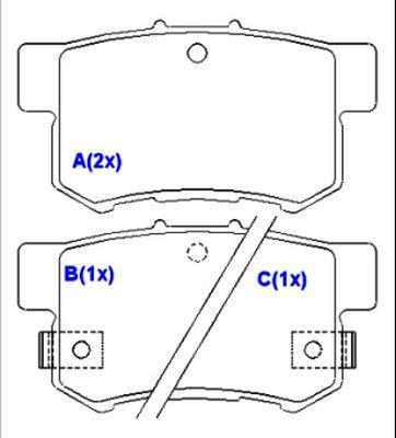 EUROREPAR 1643070280 - Гальмівні колодки, дискові гальма autocars.com.ua