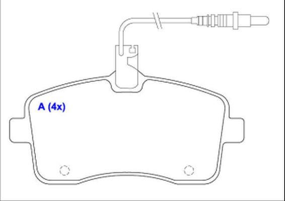 EUROREPAR 1643071180 - Тормозные колодки, дисковые, комплект avtokuzovplus.com.ua