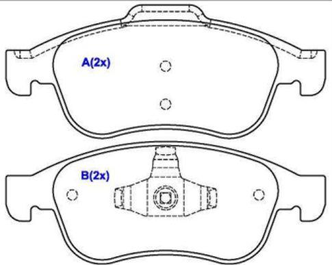 EUROREPAR 1643071780 - Тормозные колодки, дисковые, комплект autodnr.net