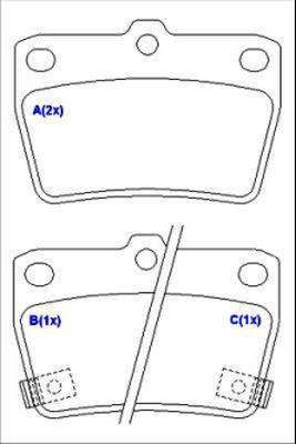 EUROREPAR 1643072080 - Тормозные колодки, дисковые, комплект autodnr.net