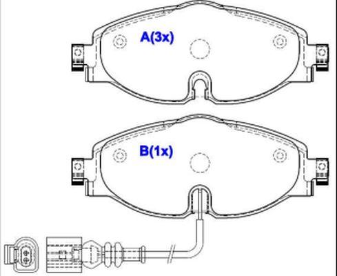 EUROREPAR 1643073280 - Тормозные колодки, дисковые, комплект autodnr.net