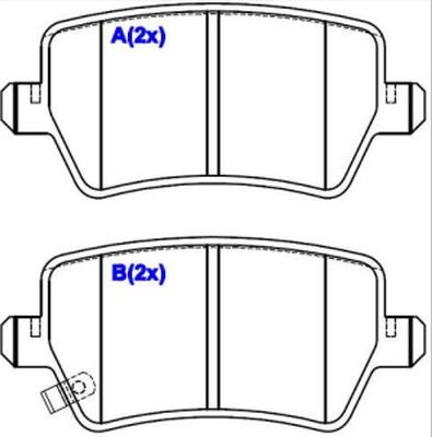 EUROREPAR 1643073880 - Гальмівні колодки, дискові гальма autocars.com.ua