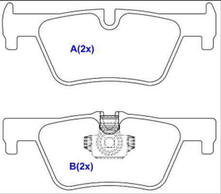 EUROREPAR 1643074880 - Тормозные колодки, дисковые, комплект avtokuzovplus.com.ua