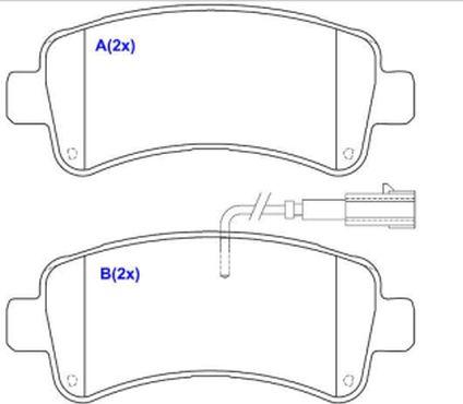 EUROREPAR 1643076780 - Тормозные колодки, дисковые, комплект autodnr.net