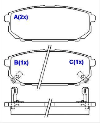 EUROREPAR 1643077780 - Тормозные колодки, дисковые, комплект autodnr.net