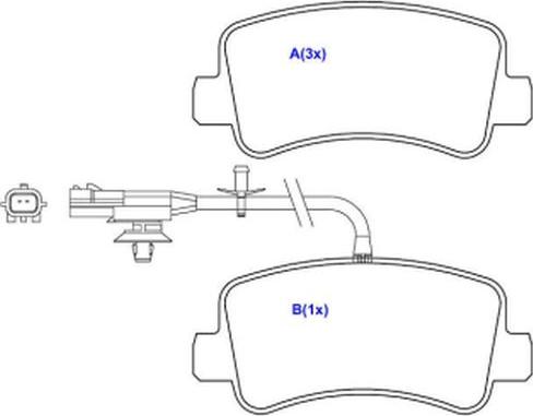 EUROREPAR 1643078580 - Тормозные колодки, дисковые, комплект avtokuzovplus.com.ua