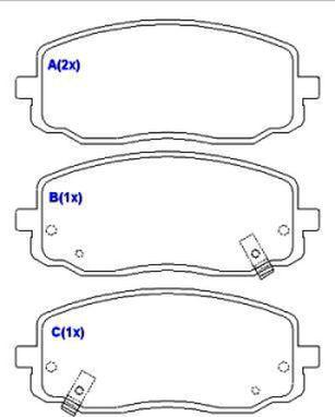 EUROREPAR 1643078980 - Тормозные колодки, дисковые, комплект avtokuzovplus.com.ua