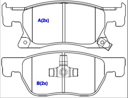 EUROREPAR 1643079880 - Гальмівні колодки, дискові гальма autocars.com.ua