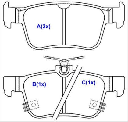 EUROREPAR 1643082680 - Тормозные колодки, дисковые, комплект autodnr.net