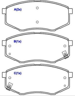 EUROREPAR 1643083780 - Тормозные колодки, дисковые, комплект autodnr.net