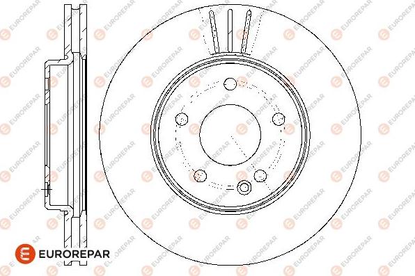 EUROREPAR 1667849280 - Гальмівний диск autocars.com.ua