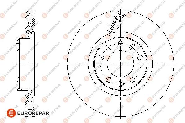 EUROREPAR 1667849980 - Тормозной диск avtokuzovplus.com.ua