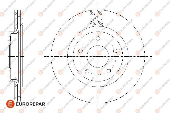 EUROREPAR 1667850180 - Тормозной диск avtokuzovplus.com.ua