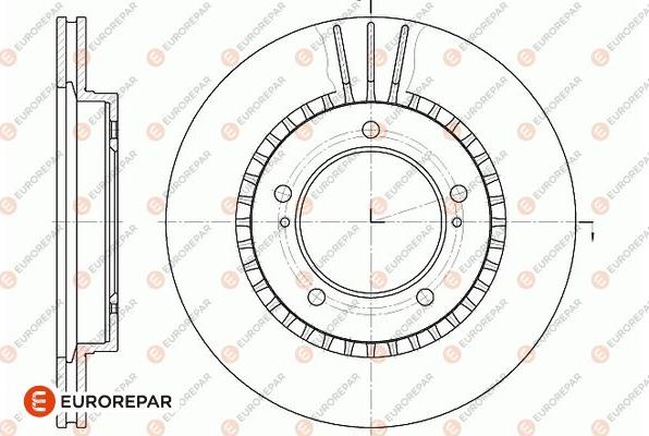 EUROREPAR 1667850480 - Тормозной диск avtokuzovplus.com.ua