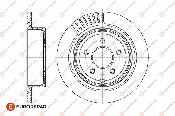 EUROREPAR 1667853080 - Тормозной диск avtokuzovplus.com.ua