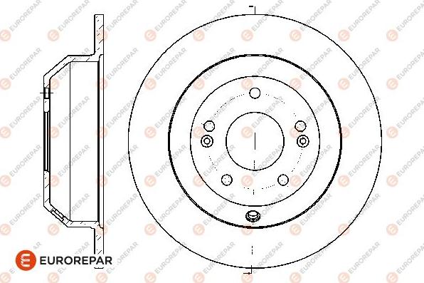 EUROREPAR 1667853480 - Гальмівний диск autocars.com.ua