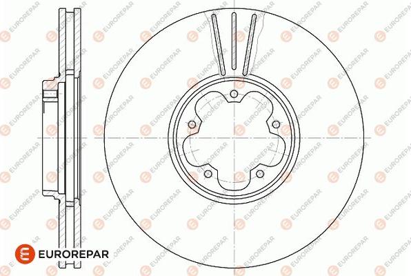 EUROREPAR 1667854080 - Гальмівний диск autocars.com.ua