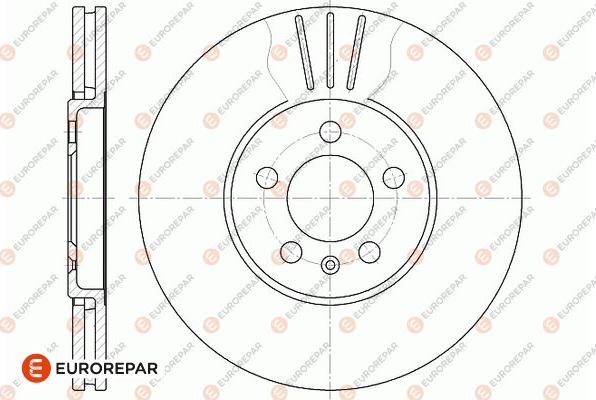 EUROREPAR 1667854480 - Тормозной диск avtokuzovplus.com.ua