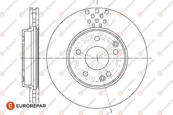 EUROREPAR 1667854780 - Тормозной диск avtokuzovplus.com.ua