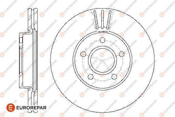 EUROREPAR 1667854880 - Гальмівний диск autocars.com.ua