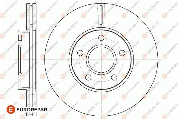 EUROREPAR 1667855980 - Тормозной диск avtokuzovplus.com.ua