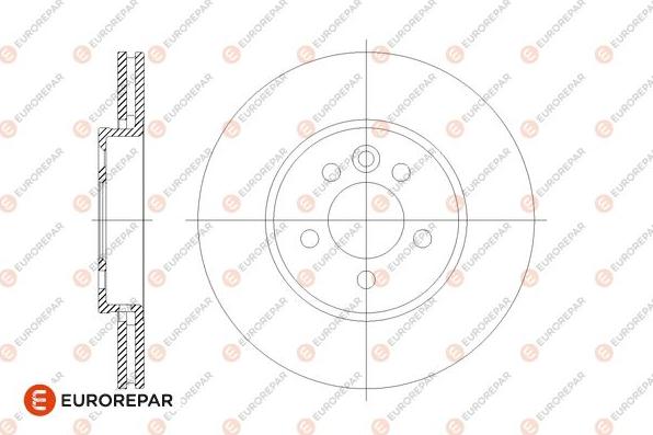 EUROREPAR 1667856380 - Гальмівний диск autocars.com.ua