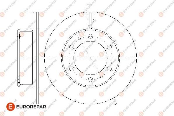 EUROREPAR 1667856580 - Тормозной диск avtokuzovplus.com.ua