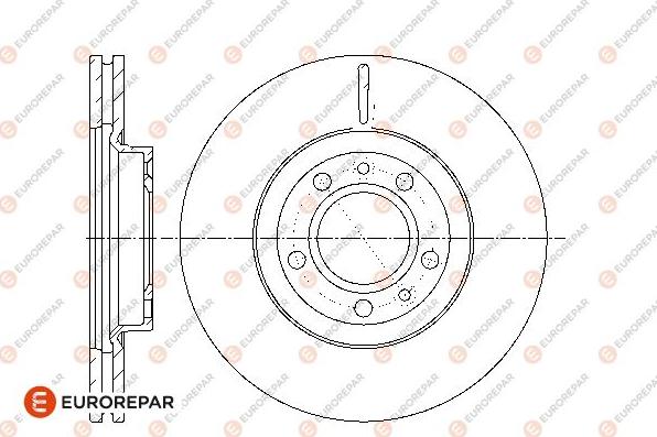 EUROREPAR 1667857280 - Гальмівний диск autocars.com.ua