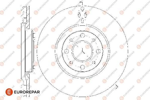 EUROREPAR 1667858380 - Тормозной диск avtokuzovplus.com.ua