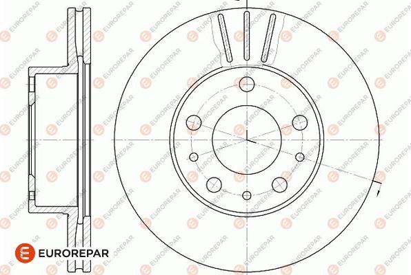 EUROREPAR 1667858880 - Тормозной диск avtokuzovplus.com.ua