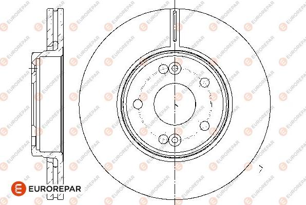 EUROREPAR 1667859080 - Тормозной диск avtokuzovplus.com.ua