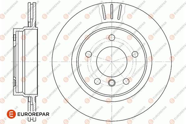 EUROREPAR 1667859180 - Тормозной диск avtokuzovplus.com.ua