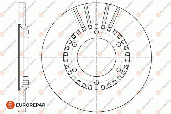 EUROREPAR 1667859380 - Тормозной диск avtokuzovplus.com.ua