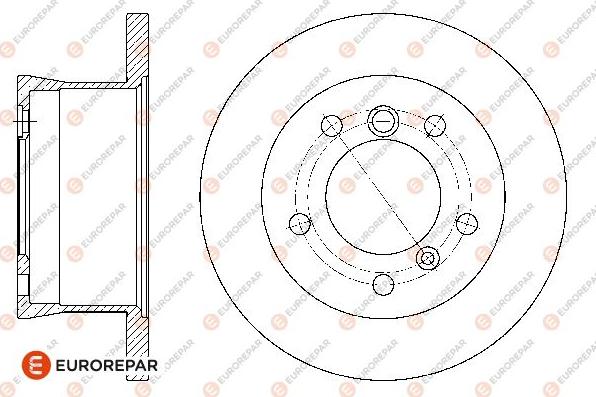 EUROREPAR 1667859880 - Гальмівний диск autocars.com.ua