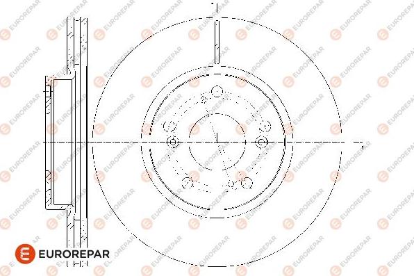 EUROREPAR 1667860980 - Тормозной диск autodnr.net