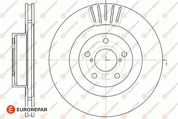 EUROREPAR 1667862480 - Тормозной диск autodnr.net