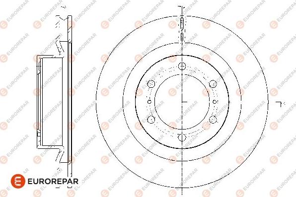 EUROREPAR 1667863580 - Тормозной диск avtokuzovplus.com.ua