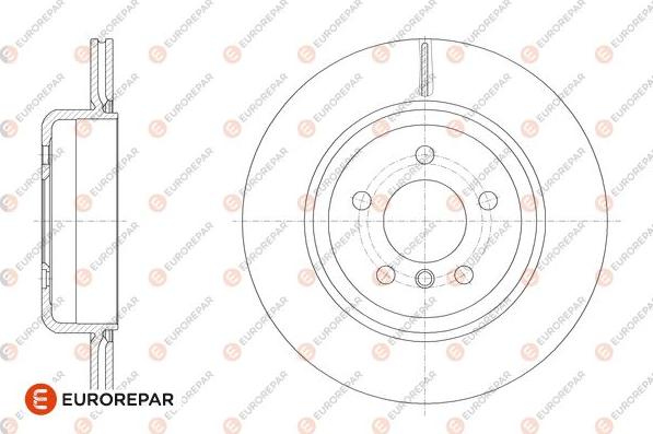 EUROREPAR 1667865880 - Гальмівний диск autocars.com.ua