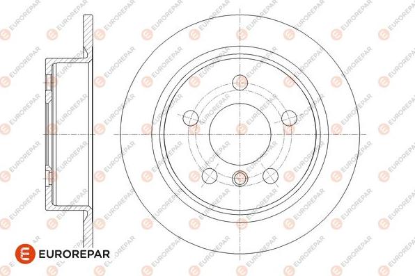 EUROREPAR 1667866080 - Гальмівний диск autocars.com.ua