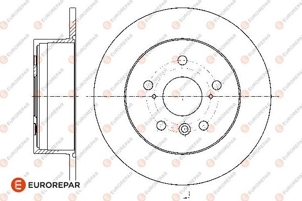 EUROREPAR 1667866180 - Гальмівний диск autocars.com.ua