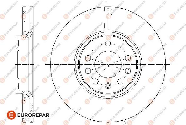 EUROREPAR 1667867280 - Тормозной диск avtokuzovplus.com.ua