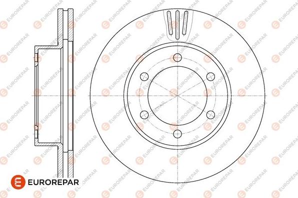 EUROREPAR 1667867380 - Гальмівний диск autocars.com.ua