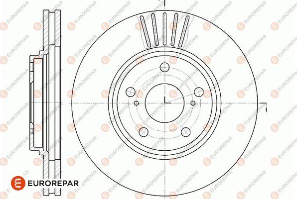 EUROREPAR 1667867780 - Тормозной диск avtokuzovplus.com.ua