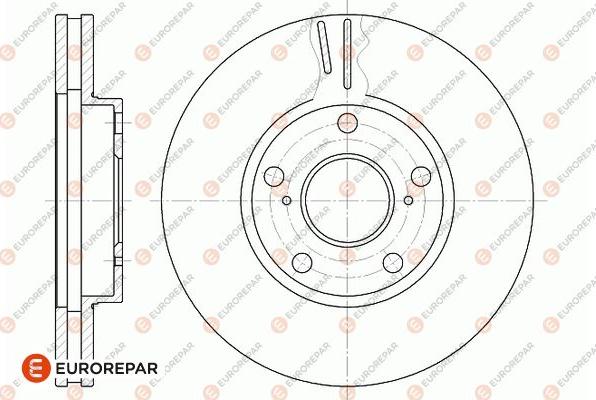 EUROREPAR 1667867980 - Тормозной диск avtokuzovplus.com.ua