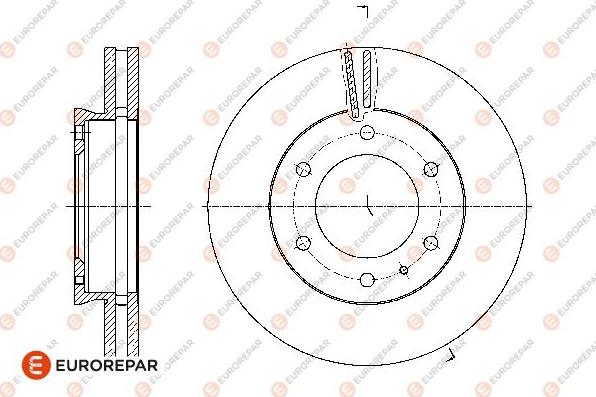 EUROREPAR 1667868480 - Тормозной диск avtokuzovplus.com.ua