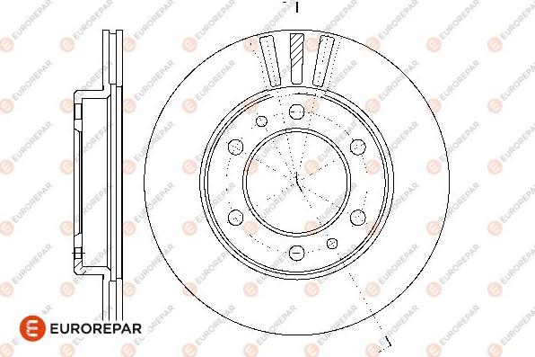 EUROREPAR 1667869780 - Гальмівний диск autocars.com.ua