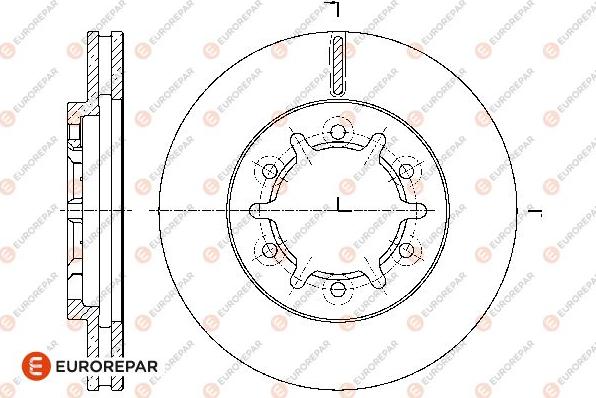 EUROREPAR 1667869880 - Тормозной диск avtokuzovplus.com.ua