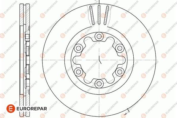 EUROREPAR 1667870180 - Гальмівний диск autocars.com.ua