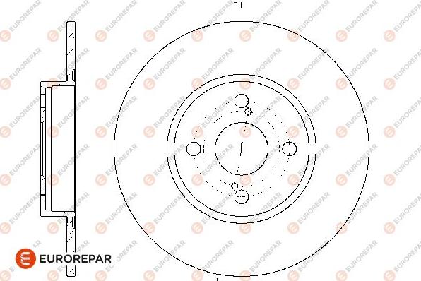 EUROREPAR 1667870380 - Тормозной диск avtokuzovplus.com.ua